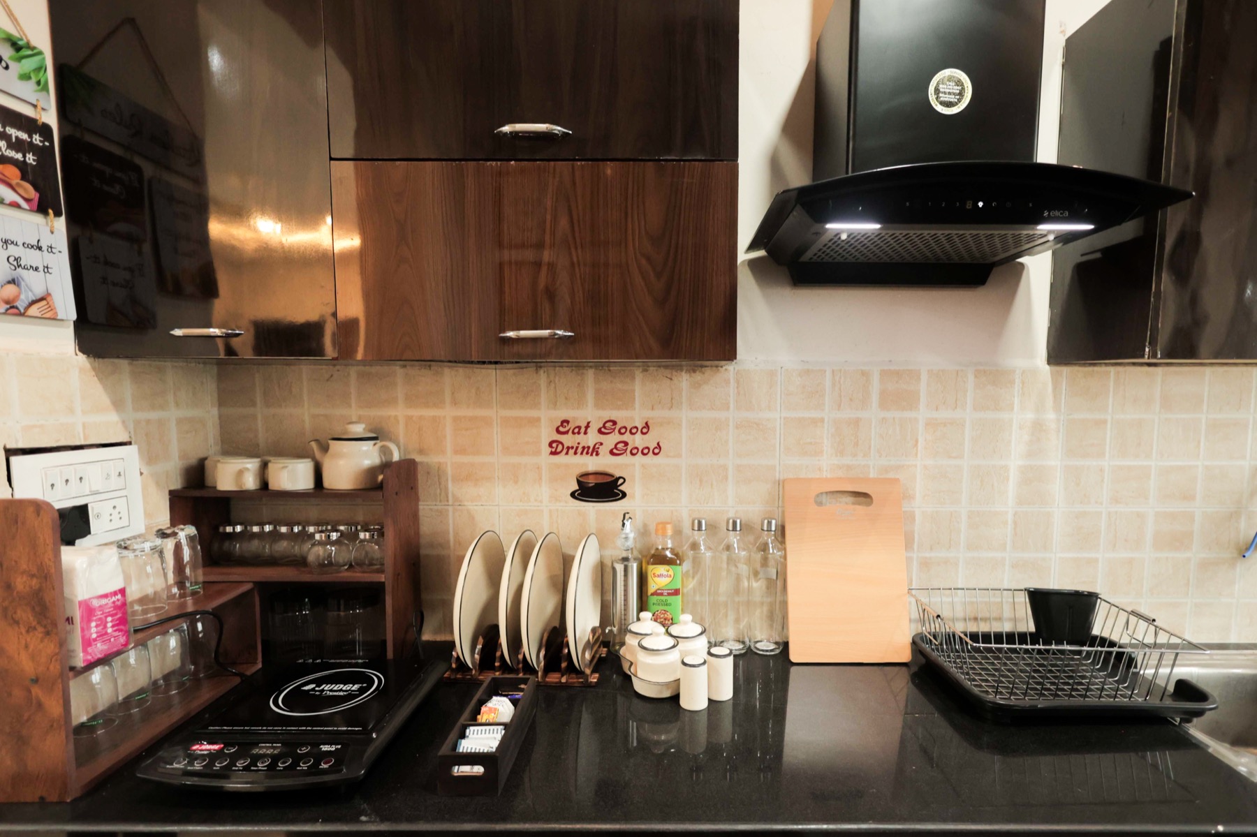 Kitchen at Rihaish Stays